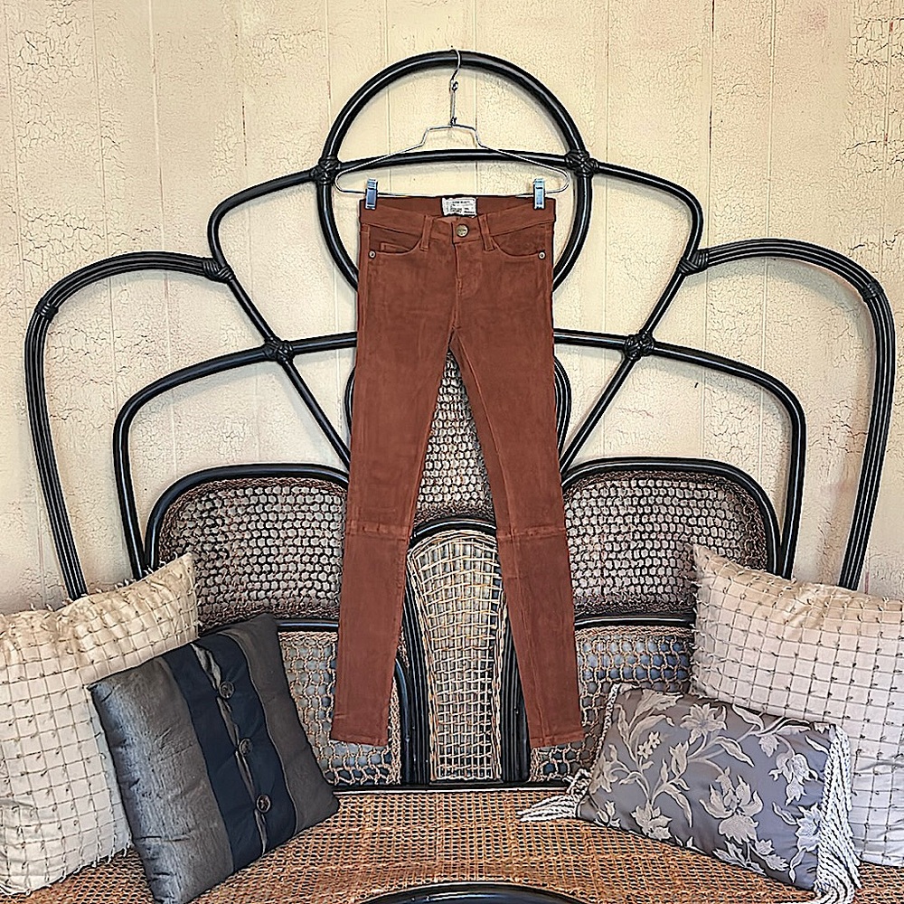 Current Elliot Lamb Suede Leggings